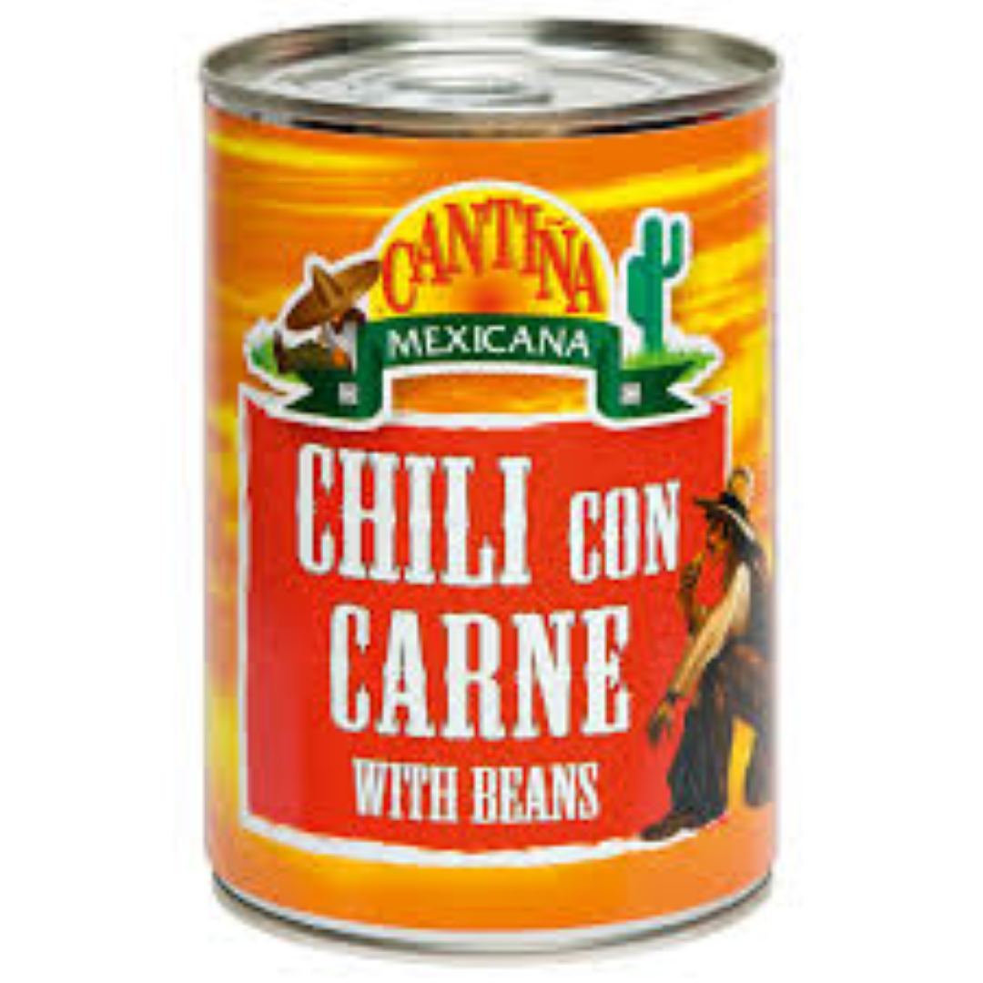 CANTINA MEX.CHILLI CON CARNE WITH BEANS 410G